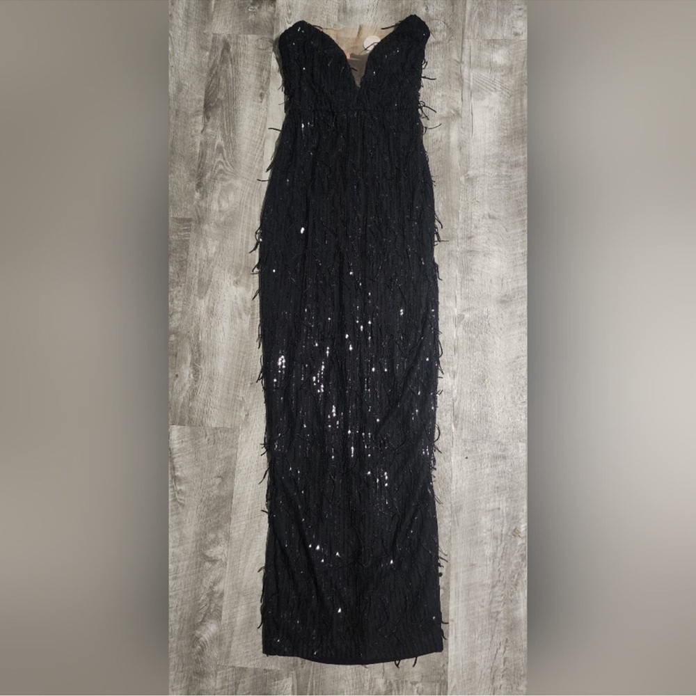 Nookie Black Strapless Sequin Gown - Picture 8 of 10